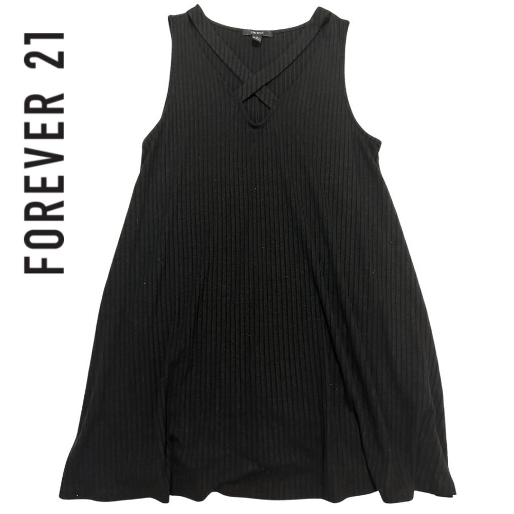 EUC Forever 21 Women’s Black Strappy Sleeveless Dress Size XL